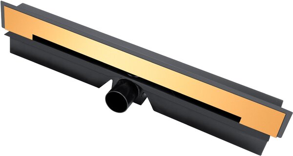 FDesign Kleome rigolă liniară 60 cm negru-auriu FD7-404-60-55
