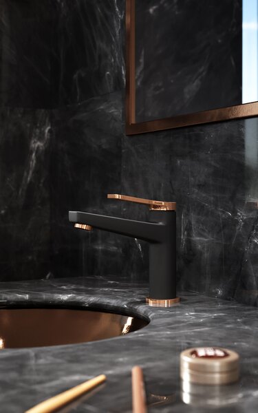 FDesign Seppia baterie lavoar stativ negru FD1-SPA-2-25