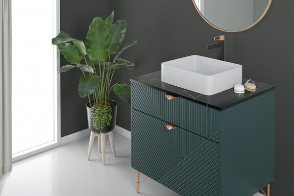 FDesign Zaffiro baterie lavoar stativ negru FD1-ZFR-2L-25
