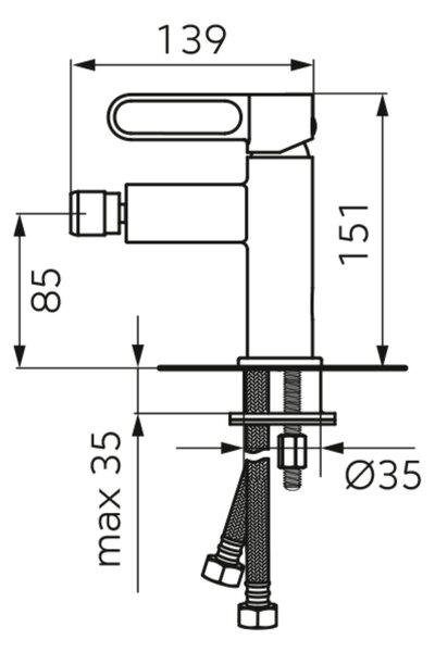 FDesign Zaffiro baterie bideu stativ auriu FD1-ZFR-6-55
