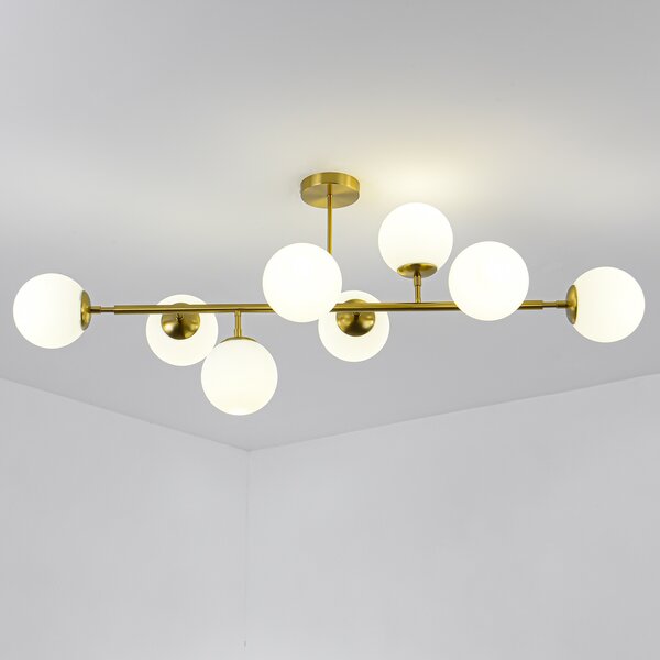 Light Prestige Dorado lampă de tavan x40 W alb-auriu LP-002/8P