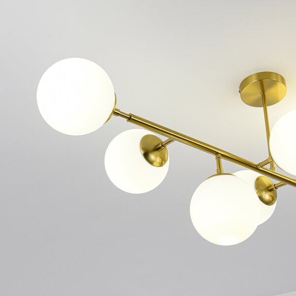 Light Prestige Dorado lampă de tavan x40 W alb-auriu LP-002/8P