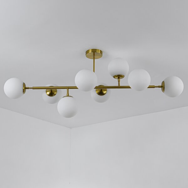 Light Prestige Dorado lampă de tavan x40 W alb-auriu LP-002/8P