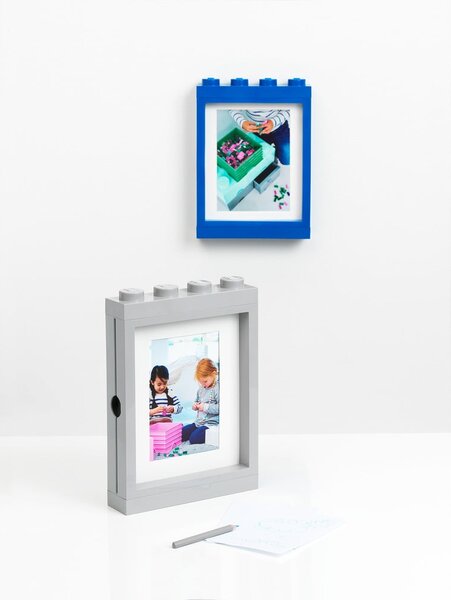 Ramă foto LEGO®, 19,3 x 26,8 cm, albastru