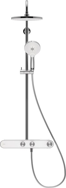 Duravit Shower Systems set de duș perete cu termostat crom-alb TH4380008005