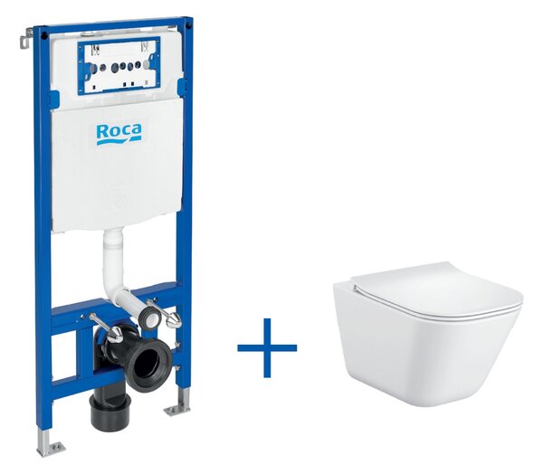Roca Gap Square set wc cadru cu capac A893104500