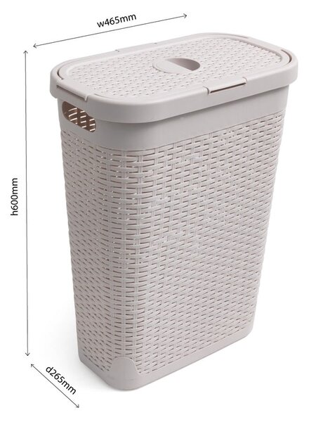 Coș de rufe Addis Calico, 40 l, bej