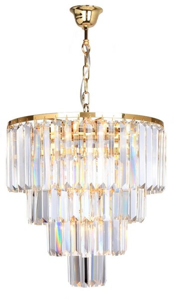 Zuma Line Amedeo lampă suspendată 5x40 W auriu-cristal 17106/4+1-GLD