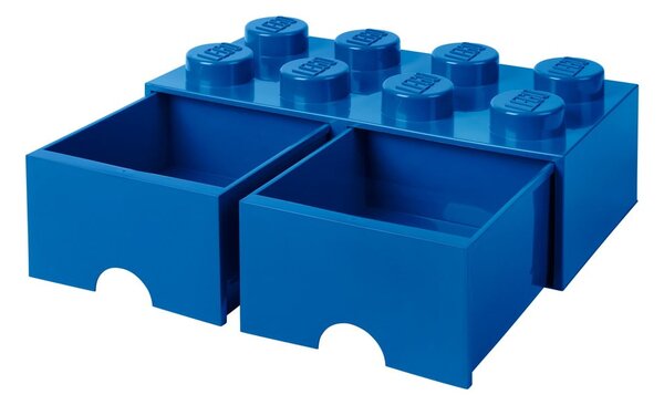 Cutie depozitare cu 2 compartimente LEGO®, albastru