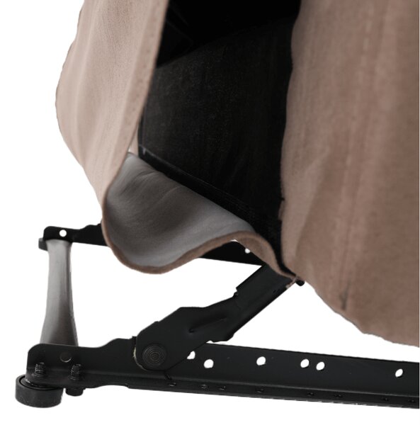 KONDELA Fotoliu de masaj, reglabil, material textil grej TAUPE, LAMBERT