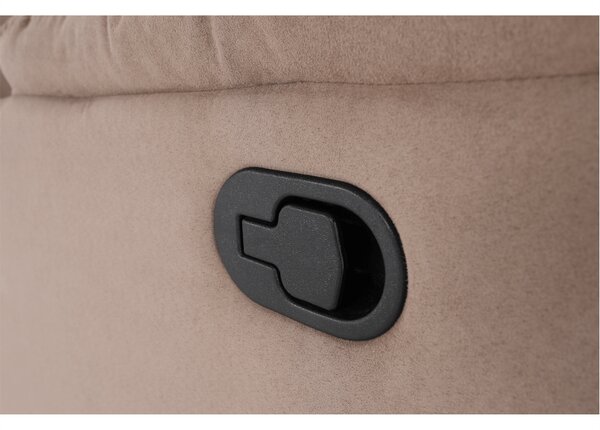 KONDELA Fotoliu de masaj, reglabil, material textil grej TAUPE, LAMBERT