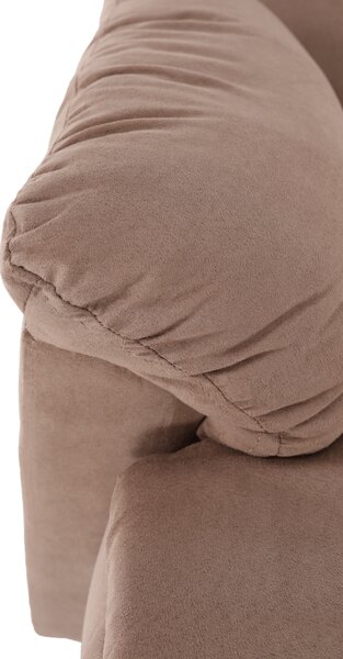 KONDELA Fotoliu de masaj, reglabil, material textil grej TAUPE, LAMBERT