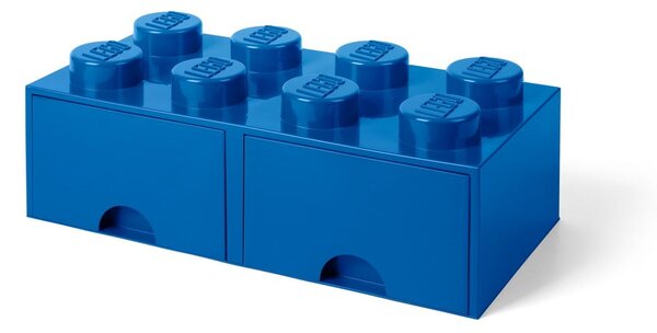 Cutie depozitare cu 2 compartimente LEGO®, albastru