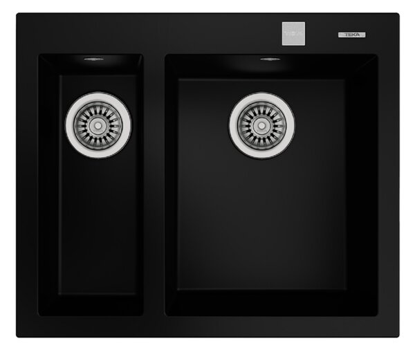 Teka Forsquare chiuveta tegranit 59x50 cm negru 115260019
