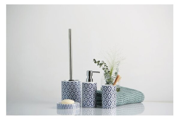 Dozator săpun lichid Wenko Lorca, ceramică, albastru