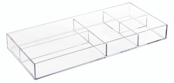 Organizator transparent iDesign Clarity, 40,6 x 17,8 cm