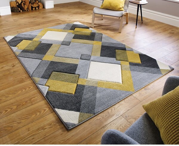 Covor galben/gri 200x290 cm Nimbus – Flair Rugs