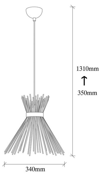 Lustră metalică Opviq lights Rosalia, negru