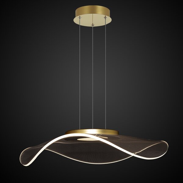 Altavola Design Velo lampă suspendată 1x30 W transparent-auriu LA101/P1_gold