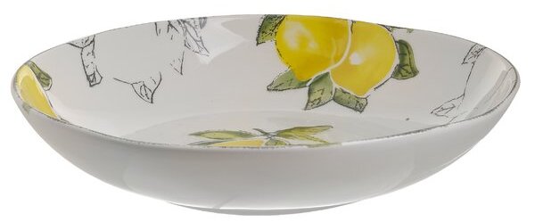 Lemon Bol mare, Ceramica, Alb