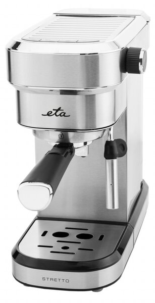 Espressor manual ETA Stretto 2180, 1350 W,0.75 L, dispozitiv spumare, 15 bar, otel inoxidabil