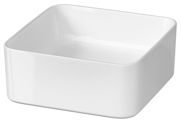 Cersanit Crea lavoar 35x35 cm pătrat de blat alb luciu K114-007