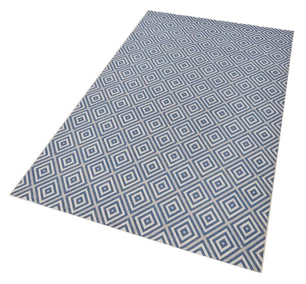 Covor de exterior NORTHRUGS Karo, 160 x 230 cm, albastru