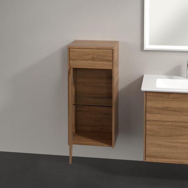Villeroy & Boch Finero dulap 40x35x87 cm laterala pe perete stejar C53100RH