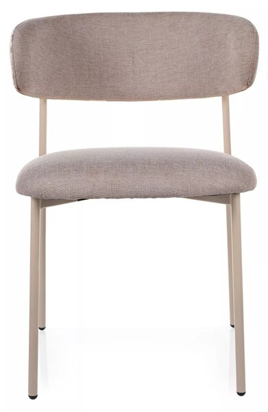 Scaun ELTON, bej - Brego 34, stofa clasica/metal, 56x46x80 cm