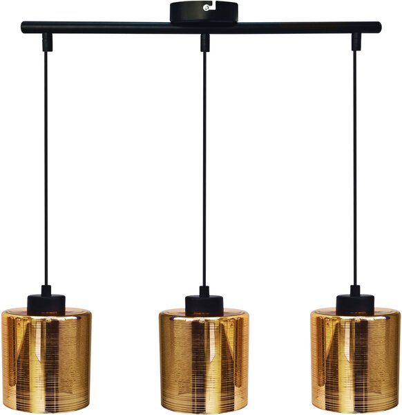Candellux Cox lampă suspendată 3x60 W negru 33-59369
