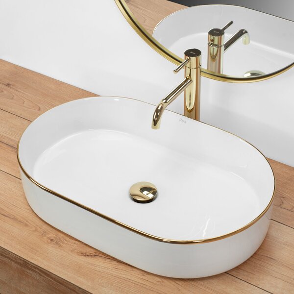 Lavoar pe blat Rea Nadia White Gold Edge