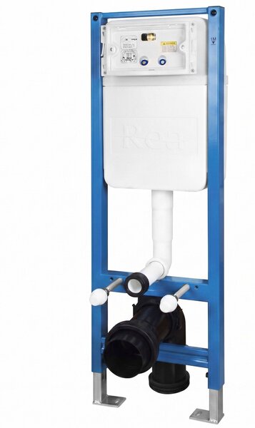Set Cadru Îngropat Slim 024N pentru WC cu Buton T Black Matt