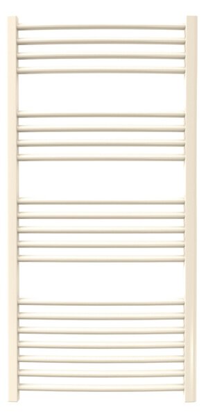 Calorifer baie portprosop colorat 600/1200 mm CELSIUS ROUND (include kit de instalare)-Oyster White mat - RAL 1013 MAT