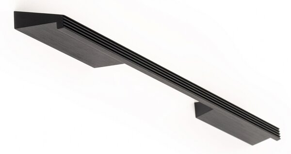 Maner pentru mobila Rail, finisaj negru periat, L 280 mm