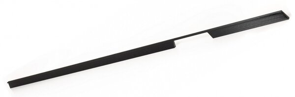Maner pentru mobila Rail cu decupaj dreapta, finisaj negru periat, L 1150 mm