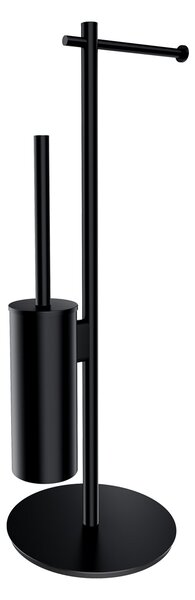 Omnires Modern Project suport cu perie wc negru MP60810BL
