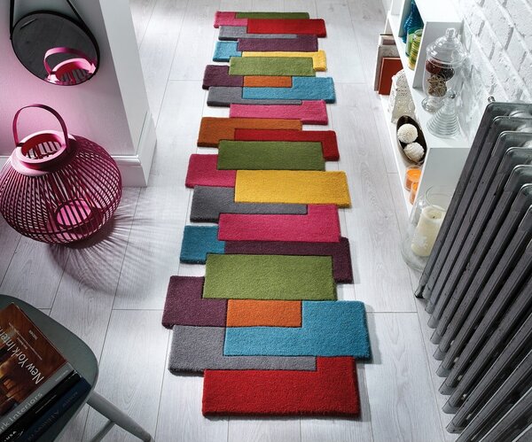 Covor tip traversă din lână Flair Rugs Collage, 66 x 300 cm