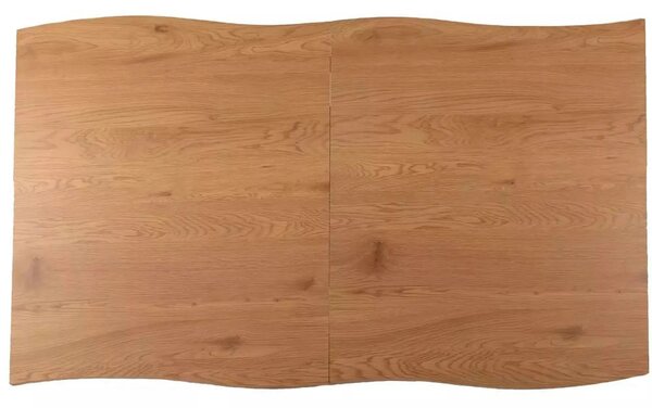 Masa extensibila FRESNO, stejar/negru, 150/210x90x76 cm
