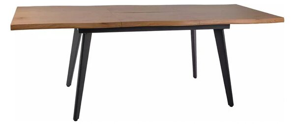 Masa extensibila FRESNO, stejar/negru, 150/210x90x76 cm