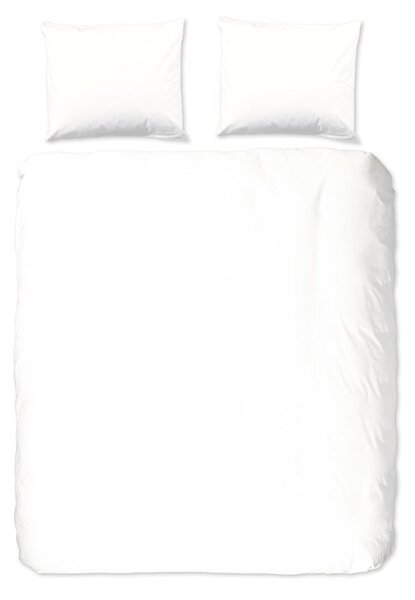 Lenjerie de pat din bumbac Good Morning Universal, 200 x 220 cm, alb