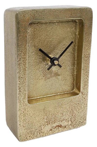 Gifts Amsterdam 442149 Desk Clock "Liverpool" Aluminium Gold 11x4,5x17,5 cm 070110