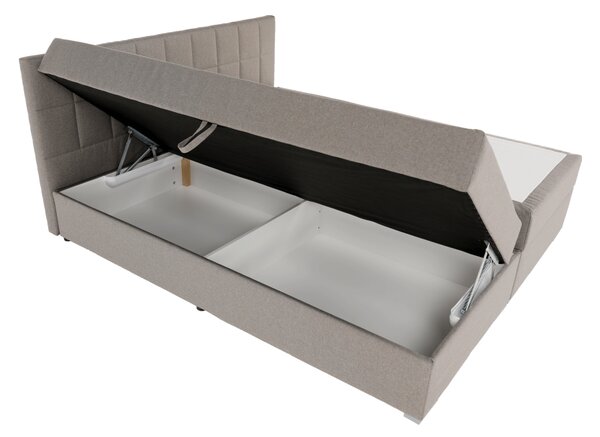 KONDELA Pat tip BOXSPRING 180x200, taupe gri-maro, FERATA TV KOMFORT