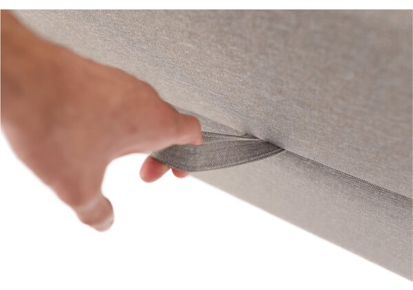 KONDELA Pat tip BOXSPRING 120x200, taupe gri-maro, FERATA TV KOMFORT