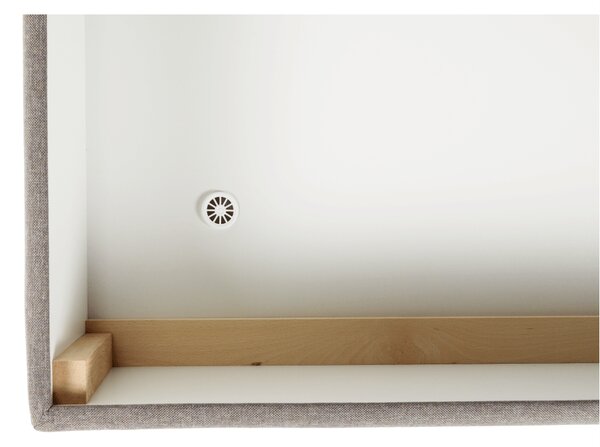 KONDELA Pat tip BOXSPRING 120x200, taupe gri-maro, FERATA TV KOMFORT