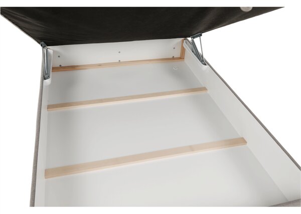 KONDELA Pat tip BOXSPRING 120x200, taupe gri-maro, FERATA TV KOMFORT