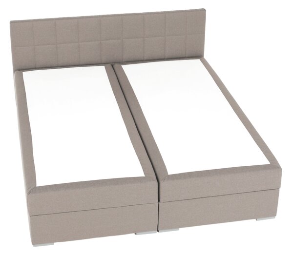KONDELA Pat tip BOXSPRING 180x200, taupe gri-maro, FERATA TV KOMFORT