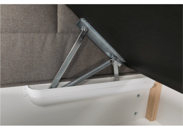 KONDELA Pat tip BOXSPRING 180x200, taupe gri-maro, FERATA TV KOMFORT