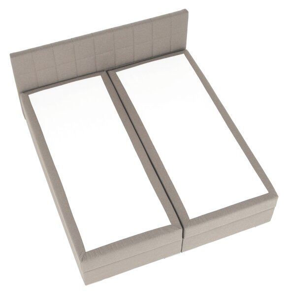KONDELA Pat tip BOXSPRING 180x200, taupe gri-maro, FERATA TV KOMFORT