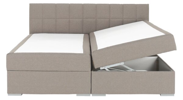 KONDELA Pat tip BOXSPRING 180x200, taupe gri-maro, FERATA TV KOMFORT