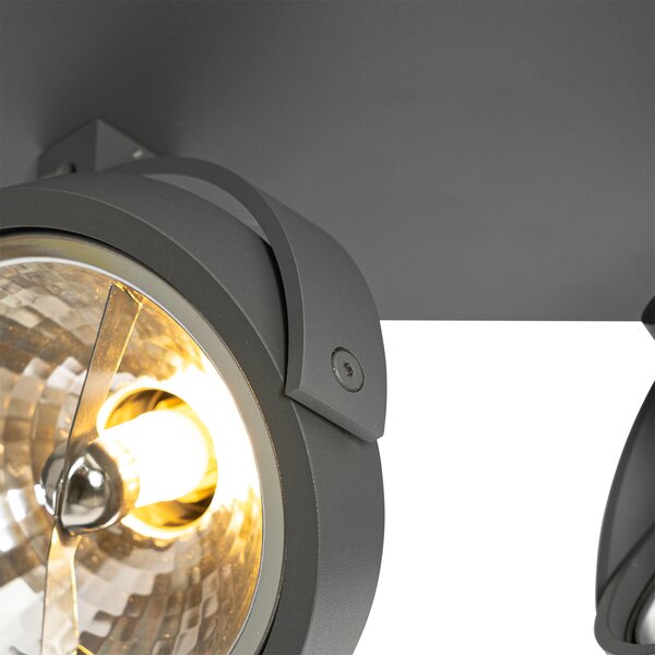 Proiector de design gri reglabil cu 2 lumini - Go